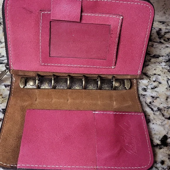 Patricia Nash Pink Tooled Fini Agenda